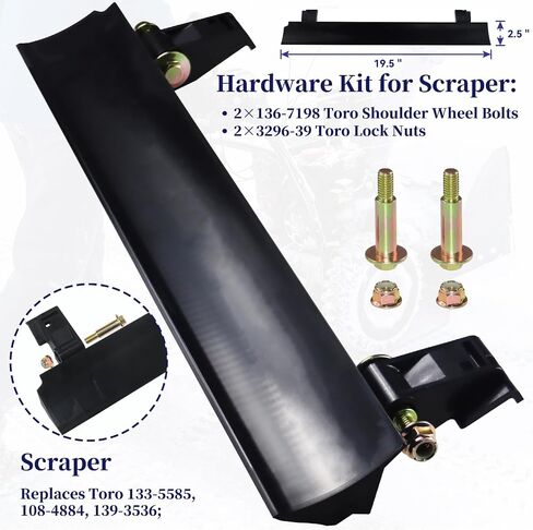 99-9313 Snow Blower Paddles with 55-8760 Scraper 95-6151 Drive Belt Replaces 88-0771, 125-1128, 55-9251 55-9250 for Toro CCR 2400, CCR 2450, CCR 2500, CCR 3000, CCR 3600, CCR 3650 Snowthrowers in Saudi Arabia