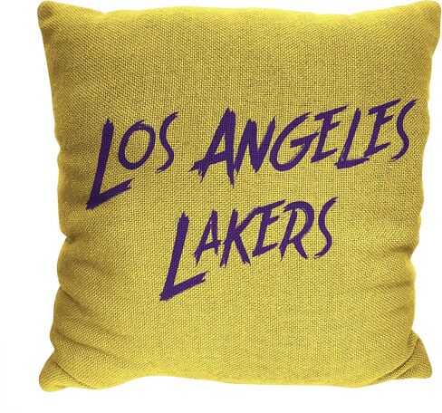 وسادة جاكار منسوجة مزدوجة الجوانب من Northwest NBA Los Angeles Lakers، عبوة من قطعتين، مقاس 35.56 سم × 35.56 سم، مقلوبة in Saudi Arabia