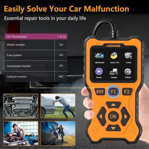 Professional OBD2 Scanner Diagnostic Tool Check Engine Code Reader EOBD/OBDII Scanner with Reset & I/M Readiness Auto Check Engine Enhanced Diagnostic OBD2 Scan Tool for Vehicles After 1996. in Kuwait