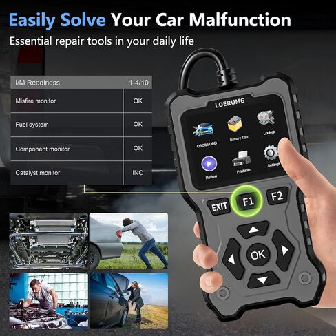 Professional OBD2 Scanner Diagnostic Tool Check Engine Code Reader EOBD/OBDII Scanner with Reset & I/M Readiness Auto Check Engine Enhanced Diagnostic OBD2 Scan Tool for Vehicles After 1996. in Saudi Arabia