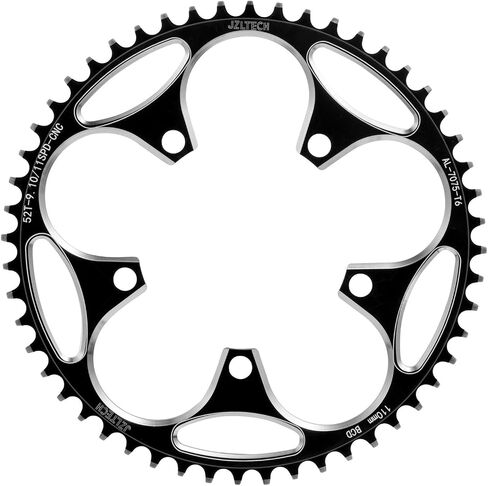 110 BCD Bike Chainring: 36T 38T 40T 42T 44T 46T 48T 50T 52T 54T 56T 58T Round Narrow Wide Chainring, Single Bicycle Chain Ring for 8 9 10 11 12 Speed Road Bike in Saudi Arabia