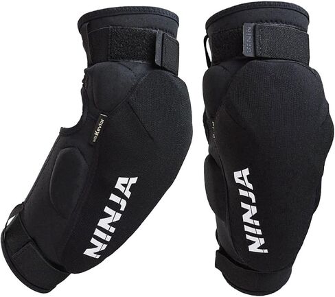 Ninja MTB Hooligan Elbow Pad, Heavy Duty BMX and Mountain Bike Elbow Pads, Great Protection & Lightweight Design, for Men and Women in Kuwait