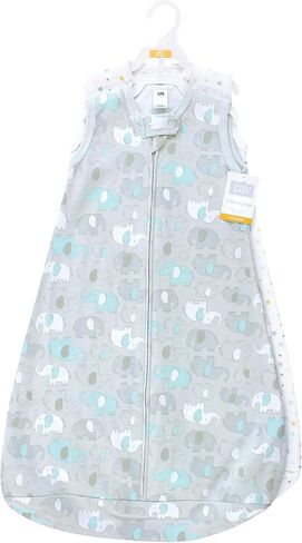 Hudson Baby Unisex Baby Cotton Wearable Sleeping Bag, Sack, Blanket, Girl Woodland Pals Long Sleeve, 0-3 Months in Kuwait