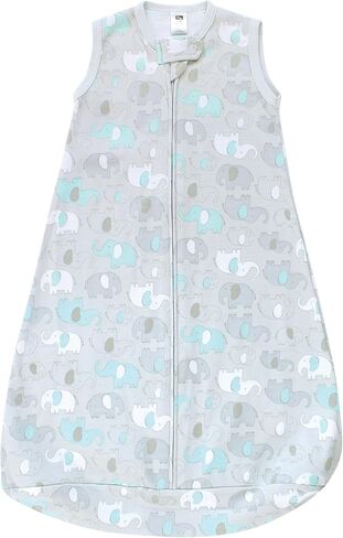 Hudson Baby Unisex Baby Cotton Wearable Sleeping Bag, Sack, Blanket, Girl Woodland Pals Long Sleeve, 0-3 Months in Kuwait