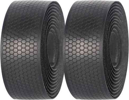 Bike Handlebar Tape,Bike Grip Tape，Bike Tape for Handlebars，Bicycle Bar Tape– 2 Rolls (Black -3K Carbon Pattern) in Saudi Arabia