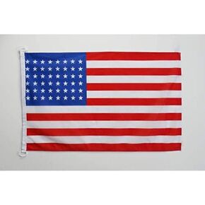 USA 48 stars NAUTICAL Flag 18'' x 12'' - US - American flags 30 x 45 cm - Banner 12x18 in for boat - AZ FLAG