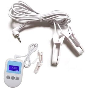 Electronic Sleep Aid Machine Cable Insomnia Physiotherapy Cable Tens Therapy Calbe with 2.5 Jack & Clamp - Ear Clip Electrode