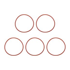 MECCANIXITY Silicone O Rings 2.48" ID, 2.75" OD, 9/64" Width Rubber Washers 50A Durometer VMQ Seal Gasket for Plumbing Faucets Pipe Repair, Red, Pack of 5