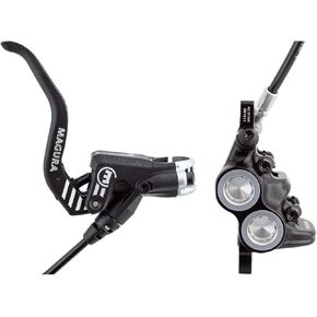 رافعة فرامل Magura MT5 eSTOP لرافعة خفيفة الوزن من الألومنيوم بإصبعين يمين/يسار، أسود/فضي in Kuwait