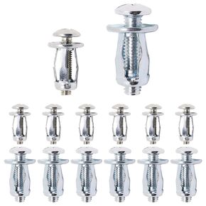 40PCS Hollow Door Anchors, Hollow Door Anchors and Screws, 20 Hollow Wall Anchors M4 × 20, Plus 20 Hollow Door Anchors M6 × 25