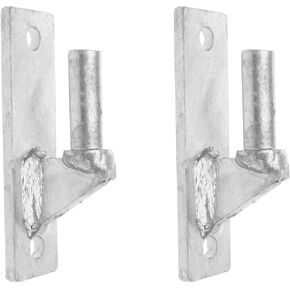 Wall Mount Gate Hinge Chain Link Fence Gate Hinges with 5/8 Hinge Pin (2 Pcs)