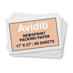 AVIDITI Newsprint Packing Paper 17" x 27" Sheets (2 lbs.) | Pre-Cut Large Packing Paper Sheets for Moving, Shipping & Storage, Perfect Moving Supplies & Packing Supplies