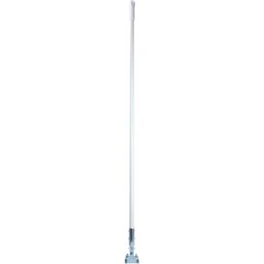 SPARTA Jaw Clamp Dust Mop Handle, Floor Dust Mop Frame Handle, Gripper Holder with Clip-On Connector for Floor Cleaning, Janitorial Supplies, Commercial Use, 60 Inches, White, (Pack of 12)