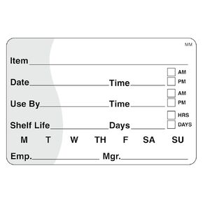 DayMark Safety Systems IT110342 MoveMark Shelf Life/Use by Removable Label, 2" x 3" (Roll of 500)