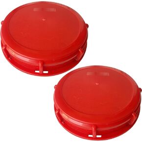 IBC Tote Lid Cover with Gasket, 6.5" IBC Tank Leak-Proof Design Water Liquid Tank Cap for Chemical, Food, Industries Storage, Red