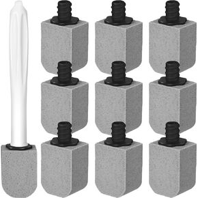 10 Pcs Pumice Stone Toilet Bowl Cleaner Toilet Pumice Stone with Long Handle Pumice Stone for Toilet Cleaning Toilet Brush Wand Refills Toilet Stone Cleaning Block for Pool Sink (Blue)