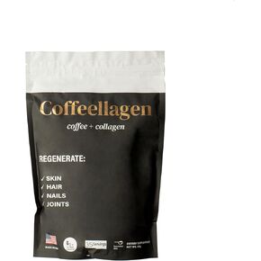 Coffeellagen - Grass-fed Brazilian Collagen Supplement - Ground Coffee with Biotin, Vitamins & Minerals for Hair, Skin, Nails & Joints - 6g Collagen per Scoop (35 Servings)