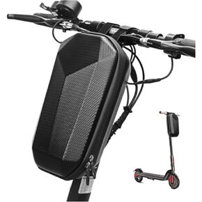 Electric Scooter Bag Storage, Electric Bike Handlebar Bag, Scooter Storage Bag with 4L Large Capacity, Waterproof Scooter Front Handlebar Bag for Carrying Phone, Wallet, Charger Tools