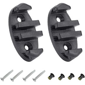 2PCS Kayak Anchor Cleat Black Nylon Zig Zag Cleats with Screws for Canoes Fishing Boat Deck Kayak Accessories
