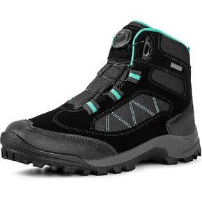 R CORD Womens Hiking Boots Waterproof Non-Slip Quick Turn-Lock Hiking Boots Comfortable Outdoor Hiking Boots Womens Walking Boots