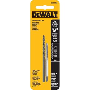 DeWalt DRILL TAP SET, 10-24NC THRD 2PC