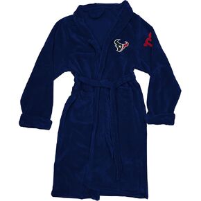 Northwest The Company OFFICIAL NFL Houston Texans Men's L/XL Silk Touch Bath Robe With Number, 26" x 47"