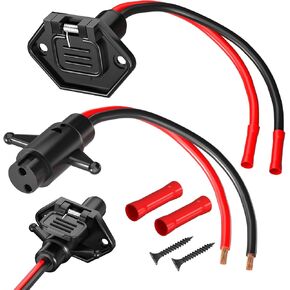 مجموعة قابس ومقبس محرك التصيد من BetyBedy، مجموعة مقابس محرك التصيد 12 فولت 8 قياسات، مقبس توصيل سريع لمحرك التصيد ذكر وأنثى، مقبس توصيل سريع لمعظم محركات التصيد، محرك القارب الكهربائي in Kuwait