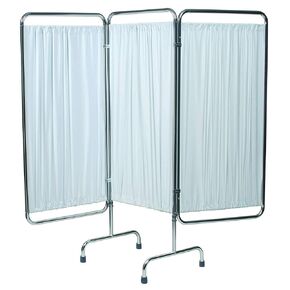 Grafco 3-Panel Medical Privacy Screen with Wheels - Folding & Rolling Room Divider