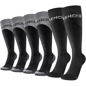 Compression Socks for Men&Women, 20-30 mmgh Graduated Socks Knee High for Running, Athletic, Cycling, Hiking, Travel（3 Pairs）