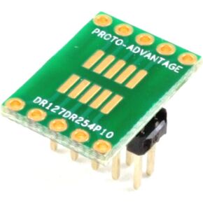 (Qty 2) Proto-Advantage DR127DR254P10 Dual Row 1.27mm Pitch 10-Pin to Dual Row 2.54mm Pitch Adapter