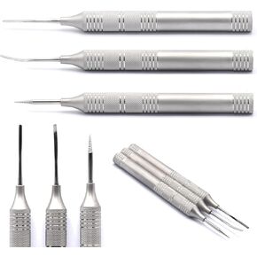 أدوات طب الأسنان المهنية زرع العظم السمحاقي المصعد | تقويم الأسنان PDL | نشر استخلاص الجذر جراحيًا (مجموعة من التيتانيوم المرن من 3 قطع) in Kuwait