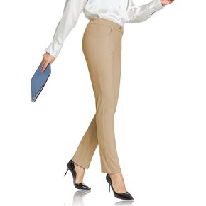 سراويل اليوغا النسائية تمتد الأعمال عارضة العمل بنطلون مكتب جولف السراويل السراويل ساق مستقيمة 4 جيوب in Kuwait