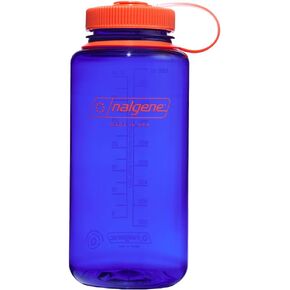 Nalgene Water Bottle - Lightweight Sustain Tritan BPA-Free Shatterproof Bottle for Backpacking, Hiking, Gym, 32 OZ, Wide Mouth, Periwinkle