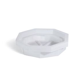 New Pig Drum Spill Tray | 22-Gal Sump Capacity | Plastic | 32.25" L x 32.25" W x 8.25" H | White | DRM369