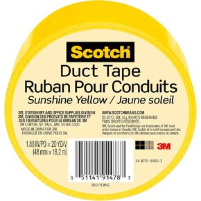 Scotch Duct Tape , 1.88 in x 20 yd, Jet Black, 1 Roll (920-BLK-C)
