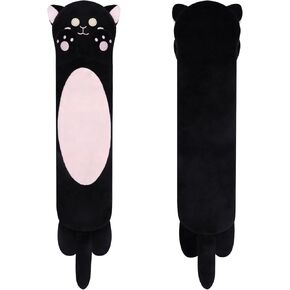 Microwavable Heating Pads for Cramps,Cute Black Cats Heating Pad Period Cramps Pain Relief for Women Girl,Stuffed Animals Moist Heat Pad for Menstrual-Washable Heat Cover