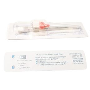20G 10pcs IV Cannula with Wings Injection Port Catheter Needles for Animals