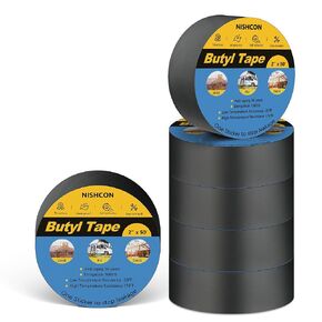 Butyl Sealant Tape 2" x 50', Deck Joist Tape for Decking, Waterproof and Anti-Corrosion for Extend Deck Life, 12 Rolls