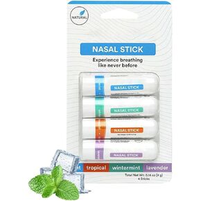 Nasal Stick Boost Energy Set,Nasal Stick,Nasal Inhaler Stick,Nasal Stick Inhaler (Set of 4)