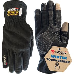 Cestus 6005 Cold Weather Work Gloves | Fleece Insulated, Touchscreen Compatible, Lightweight Winter Gloves | 1 Pair