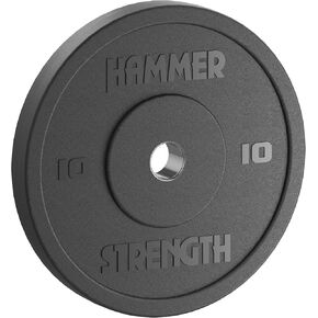 Hammer Strength 10Lb Black Standard Rubber Bumper Plate