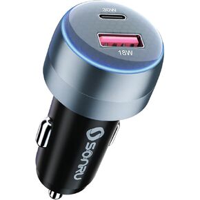 USB C Car Charger 48W PD&QC3.0 Super Fast Car Charger Adapter for iPhone 15 14 13 12 11 Series, Galaxy S20/S10/S9, Note 9, iPad Pro, MacBook Air and More