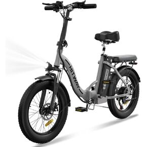 HITWAY Electric Bike for Adults, 20" Fat Tire E Bike 750W 20MPH Removable Folding Electric Bike, 48V/14Ah Battery 55-120KM,All Terrain tire Electric Bicycles in Kuwait