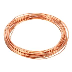 PATIKIL 99.9% Soft Copper Wire, 1Pcs 15Gauge/1.5mm Diameter 6m/19.68ft Spool Pure Copper Craft Wire for Jewelry Making Beading Garden Plants