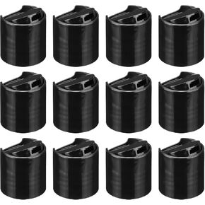 uxcell 24/410 PP Plastic Disc Top Caps Press Cap, 12Pcs Durable Replacement Caps for Empty Bottle Lotion Shampoo Container, White