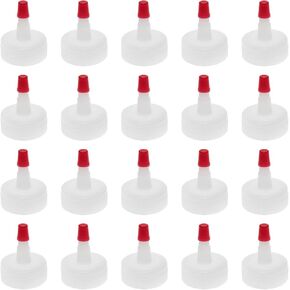 Red 28/410 plastic tip bottle cap Squeeze bottle replacement cap Dispensing cap for extruded plastic bottles -20PCS