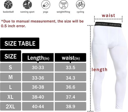 Mens Compression Pants Athletic Leggings Breathable Running Tights Workout Base Layer Bottom for Football Basketball in Kuwait