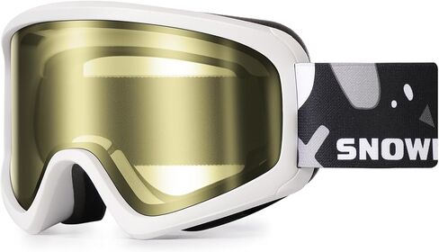 SNOWER Kids Ski Goggles, Anti-Fog Snow Goggles with OTG Design, 100% UV Protection, HD Lens for Kids Boys Girls in Saudi Arabia