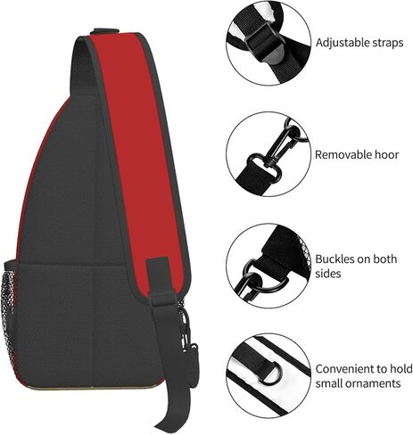 Football Sling Bag Crossbody Backpack for Women Men, Adjustable Shoulder Chest Bags Daypack for Hiking Travel Sport Fans Gifts in Saudi Arabia