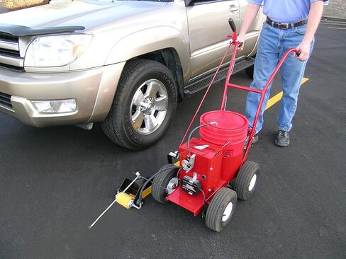 RollMaster 1000 Line Painting Machine (Part #10003856) | Lightweight, Foldable | Includes 4" Roller Kit | for Warehouses, Parking Lots, Playground & Pickleball Courts | Easy Clean-Up | Made in USA in Saudi Arabia